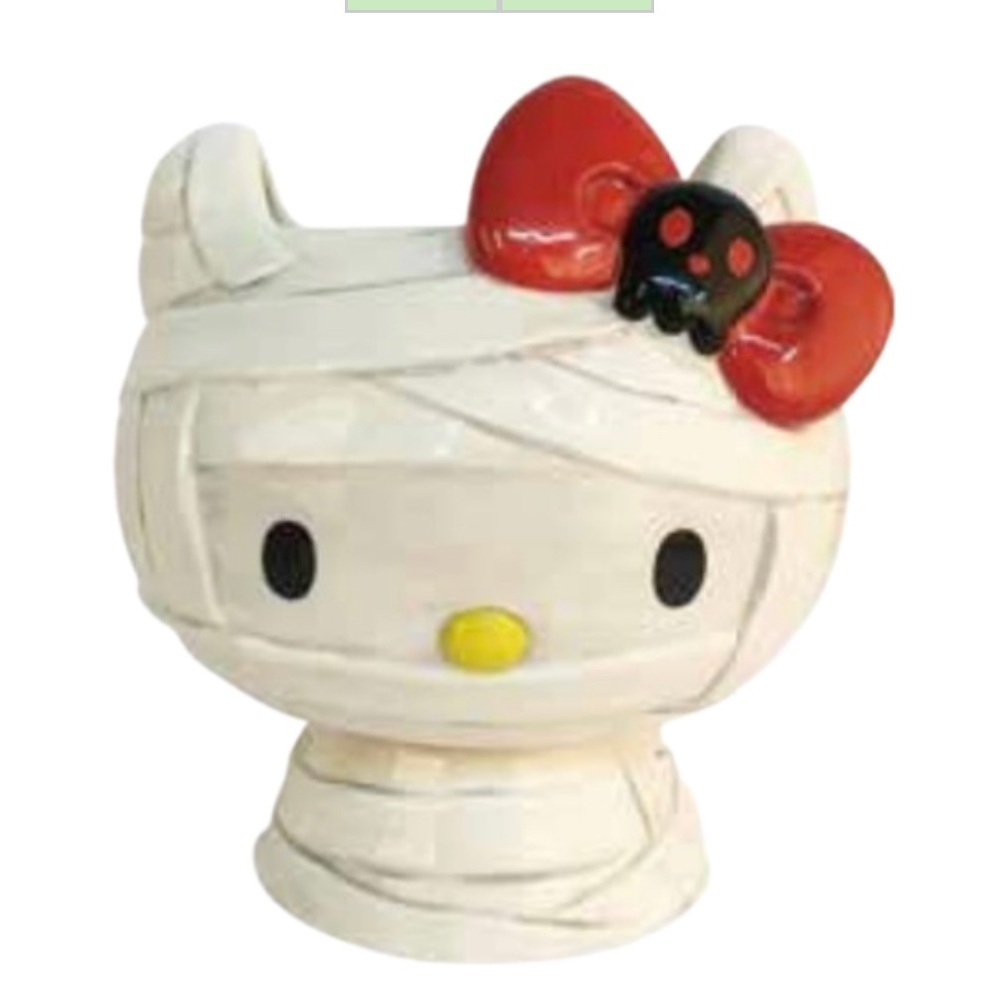 Hello Kitty Halloween Mummy Ceramic Candy Bowl 6.5"x7.5" (NEW)